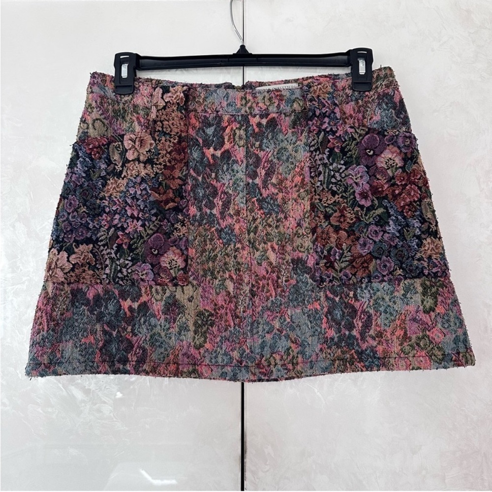 Urban Outfitters Jacquard Floral Mini Skirt